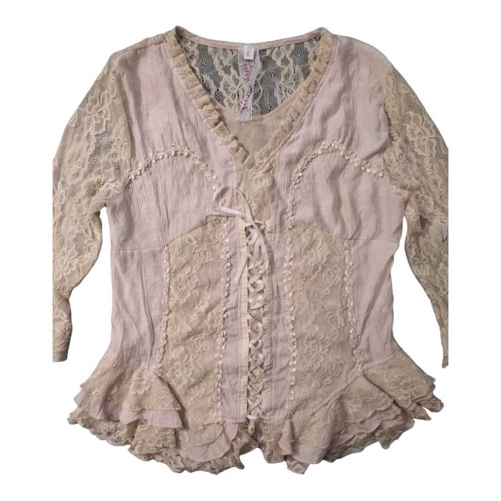 Pretty Angel Women's Fairy Core Silk Blend Lace C… - image 4