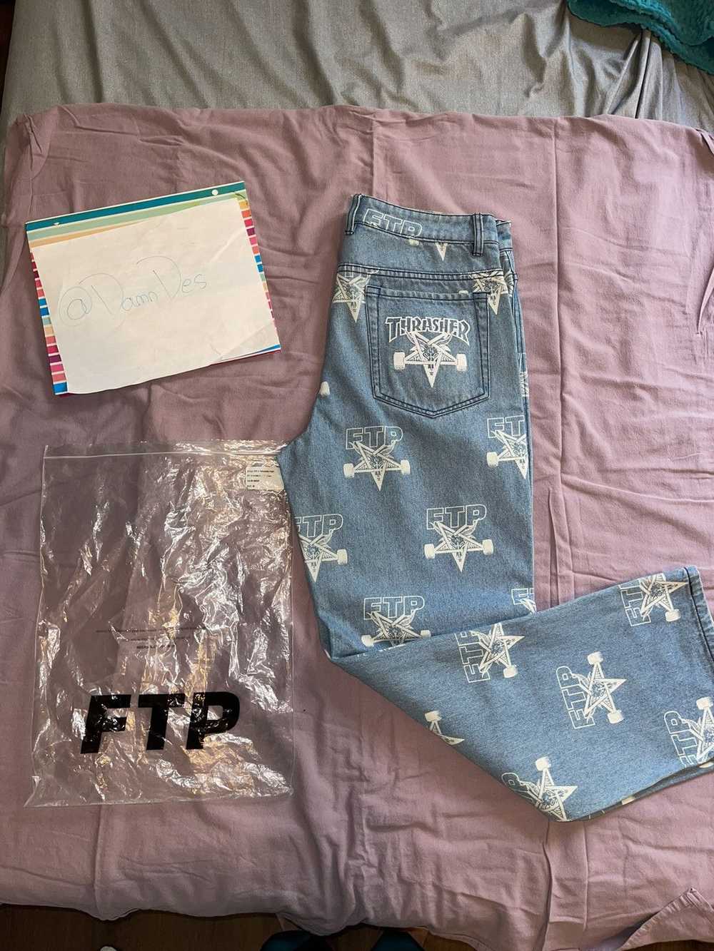 Fuck The Population FTP THRASHER PANTS - image 3