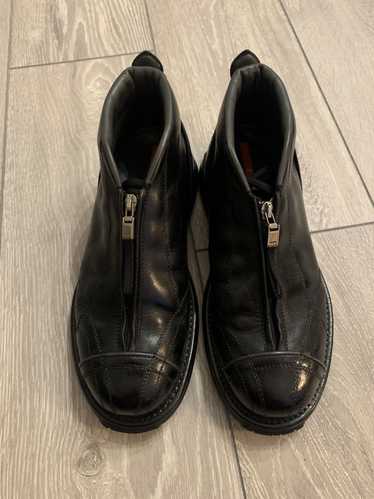 PRADA ビンテージ タッセル ジップ ブーツ PRADA プラダ スエード レースアップ サイドジップ ブーツ