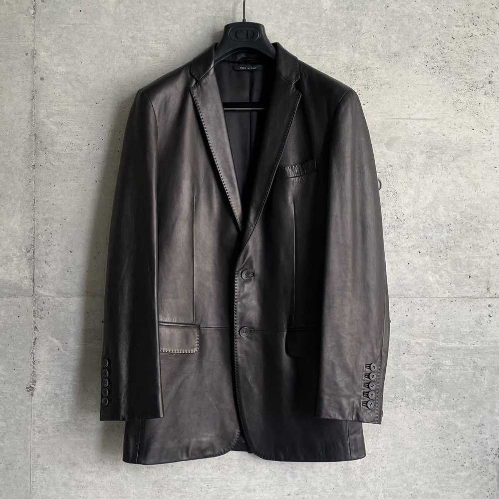 Gucci × Tom Ford Vintage Gucci Leather Blazer - image 2