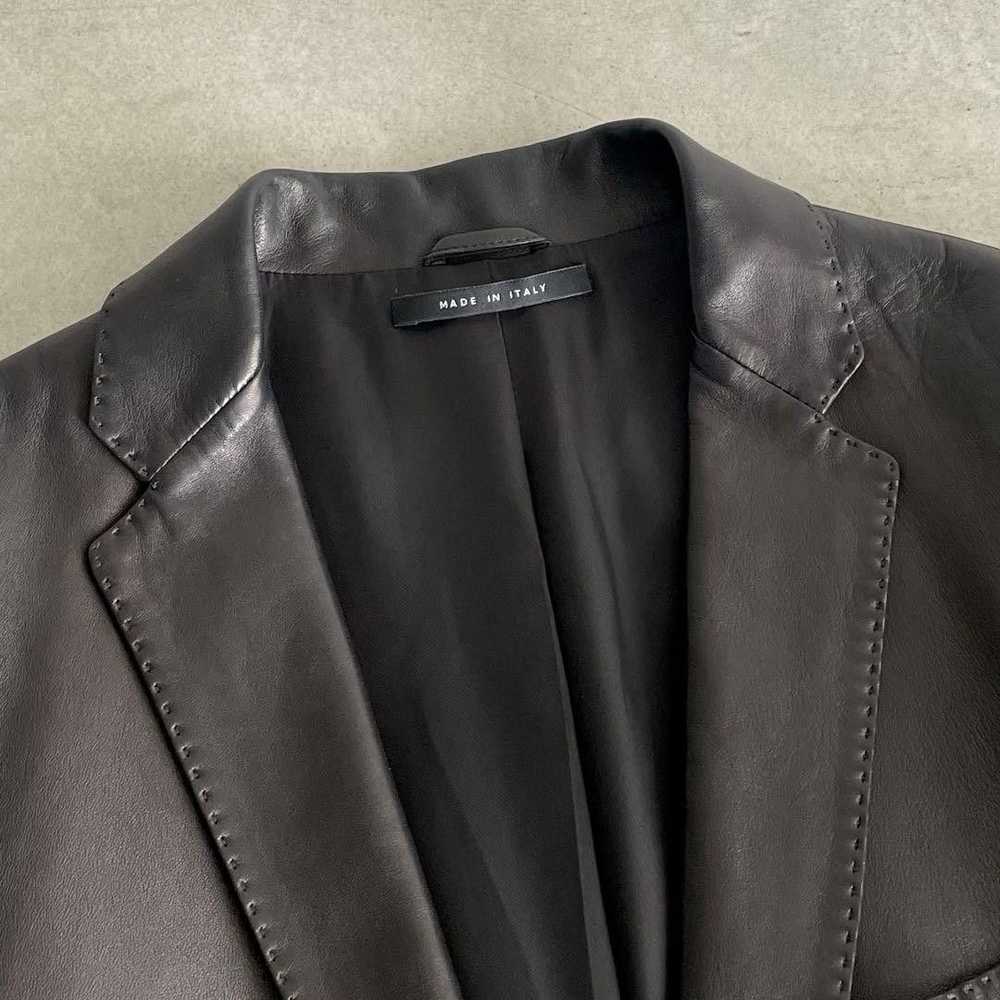 Gucci × Tom Ford Vintage Gucci Leather Blazer - image 8