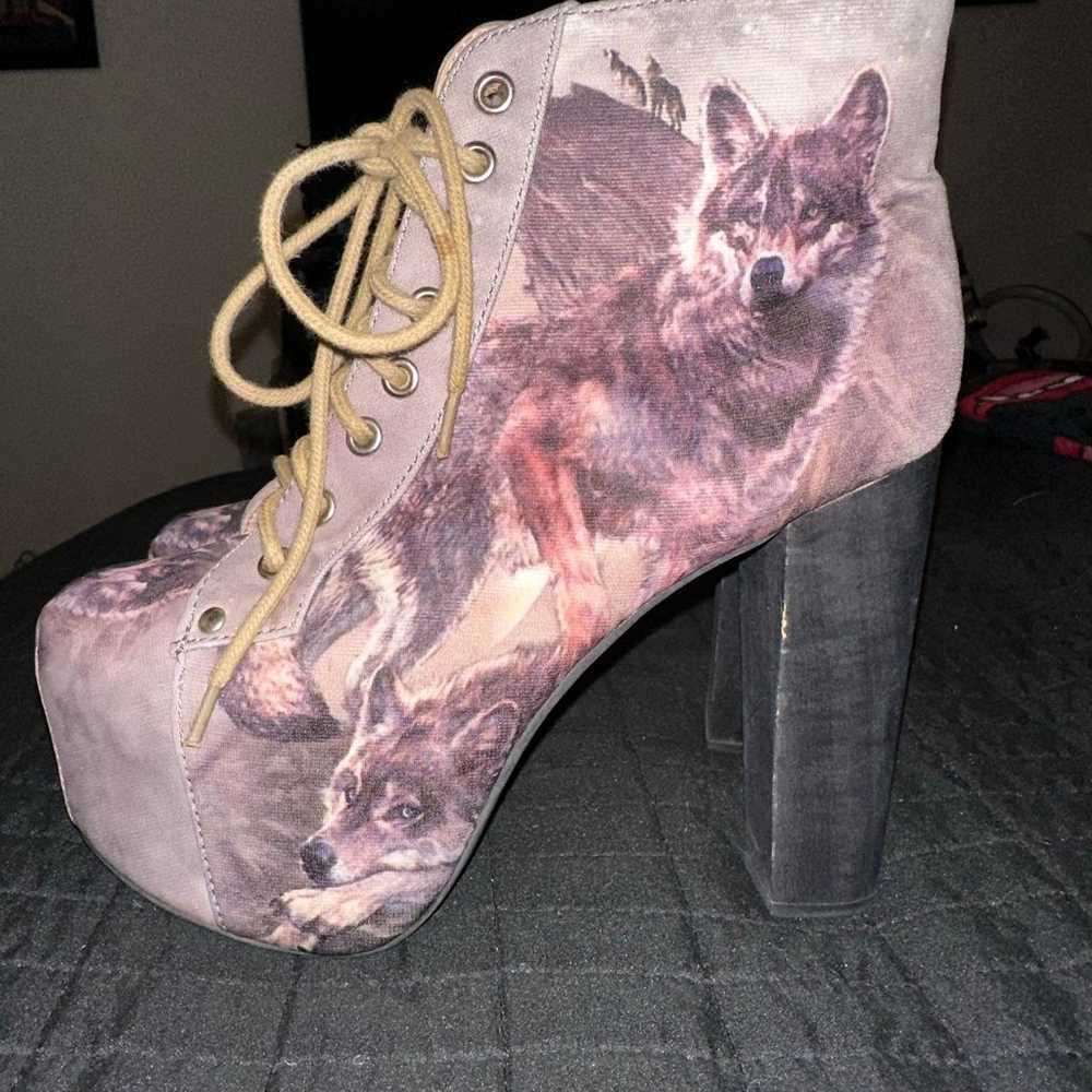 Jeffery Campbell Lita wolf platform boots - image 6