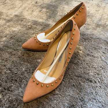 PELLICO Pink Beige Studded Pumps - image 1