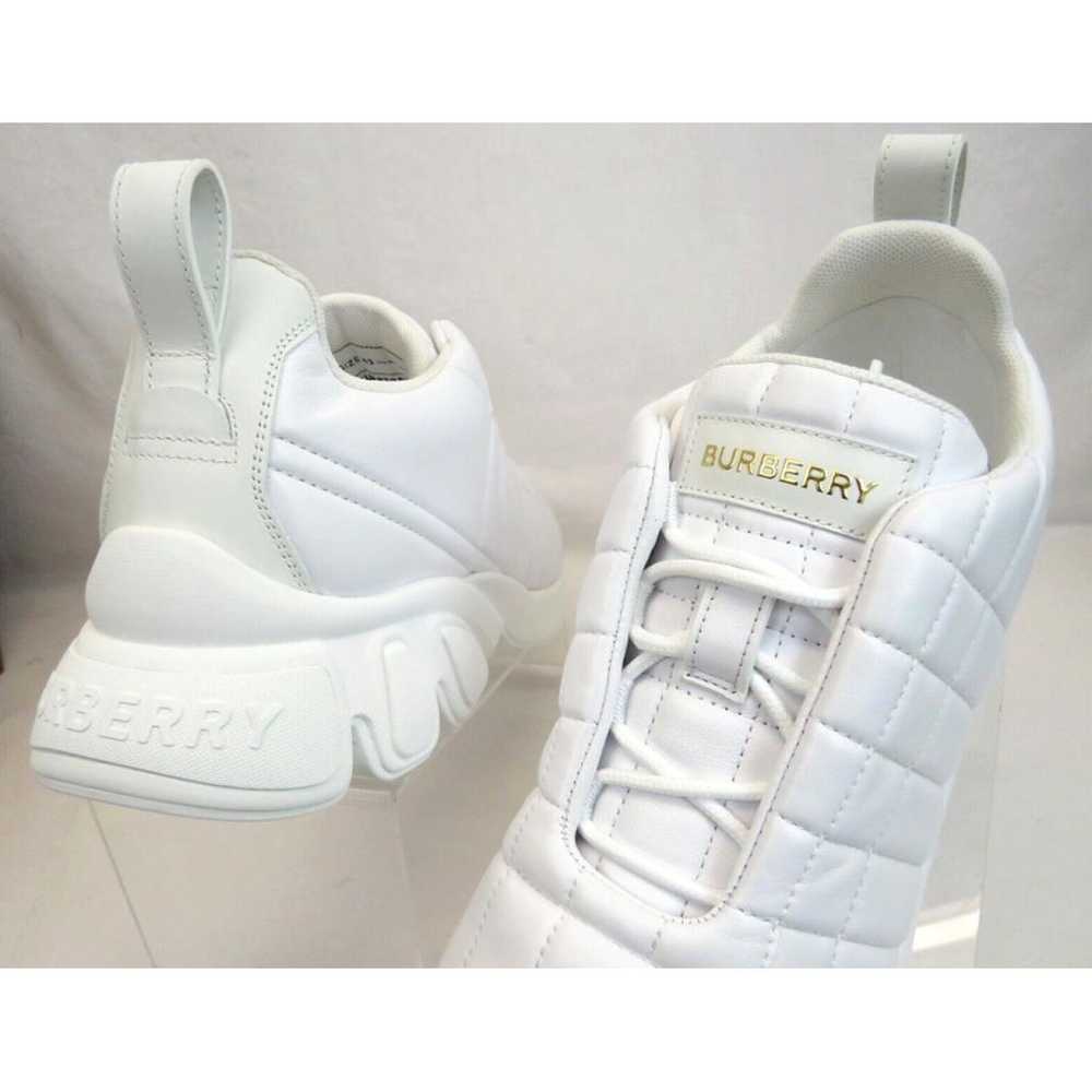 Burberry Leather low trainers - image 3