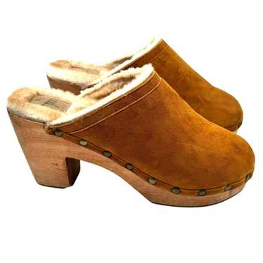 BEEK Women's 9 Woodpecker Shearling Clog Saddle L… - image 1