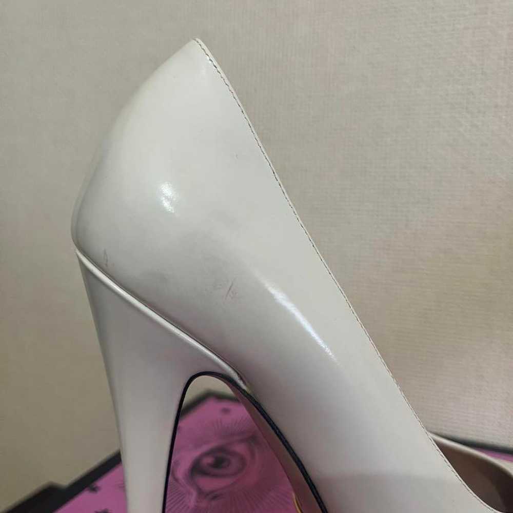 GUCCI White High Heel Shoes, Size 38.5, Unused - image 7