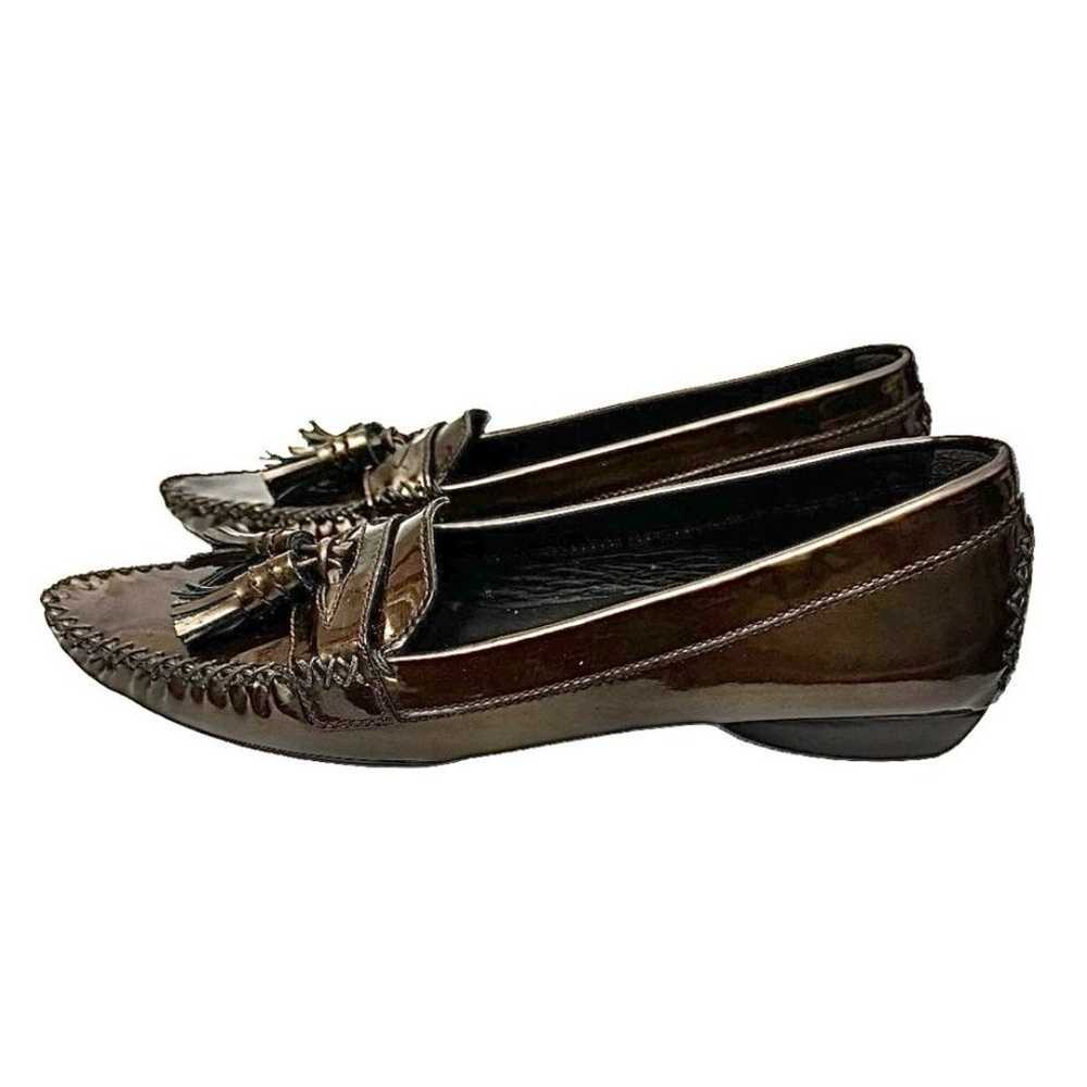 Stuart Weiztman Women’s Patent  Tassel Loafer Bro… - image 6