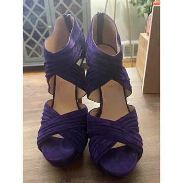 Christian Louboutin Purple Suede Heels