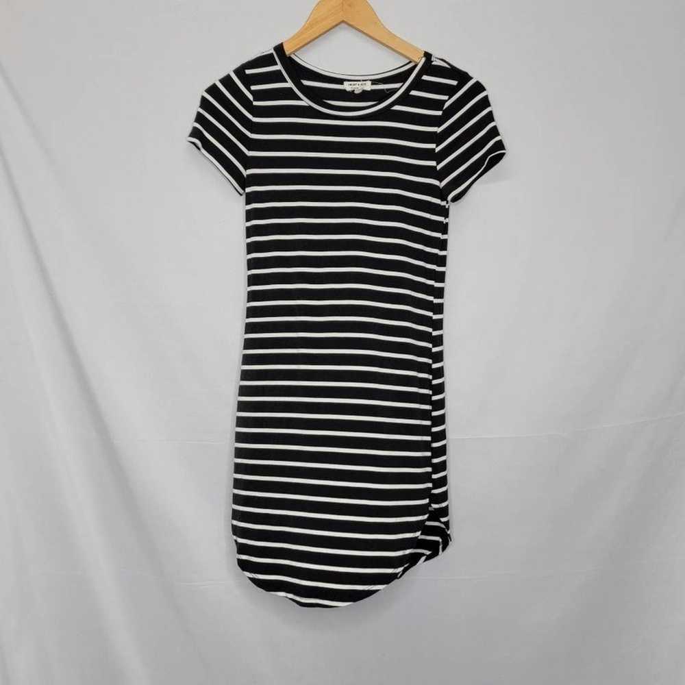 Heart & Hips Black and White Stripe Short sleeve - image 2