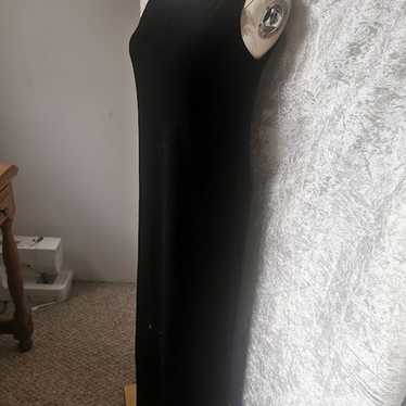 Black Velvet Dress Maxi Small