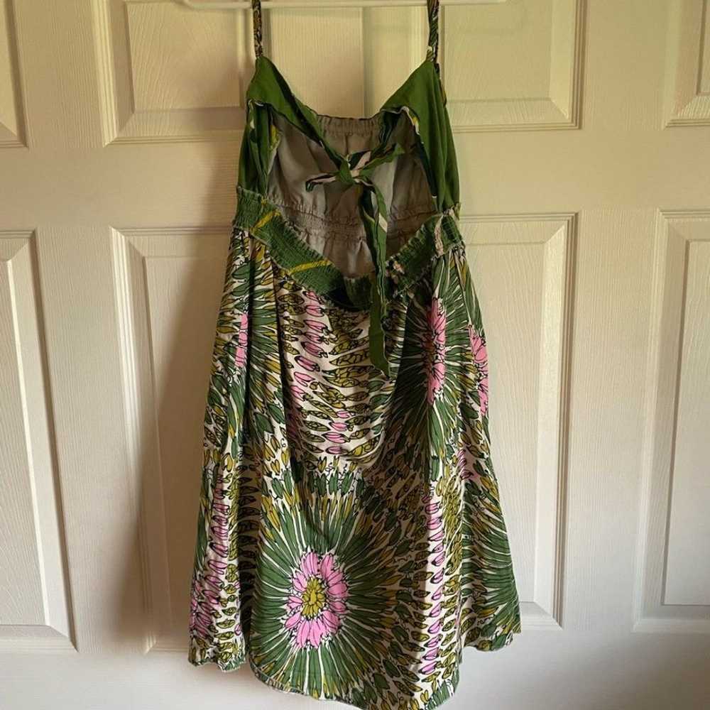 Vintage Charlotte Russe Green Tropical Mini Dress… - image 8