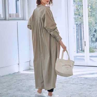 GLOBAL WORK Easy Care Overcoat Shirt Dress