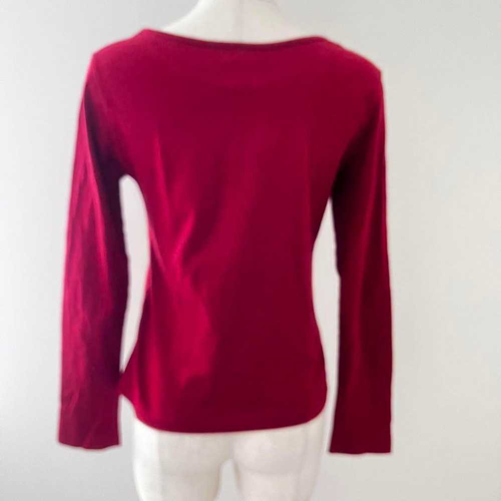 KETTY Long Sleeve Top Cut and Sew Women's Size M - image 7