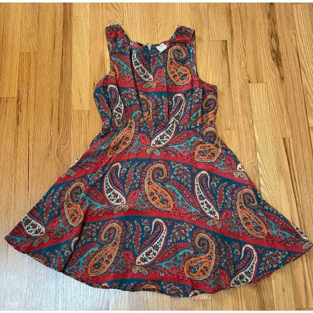 Free People Dancing Pretty Paisley Dress - Size 10 - image 3