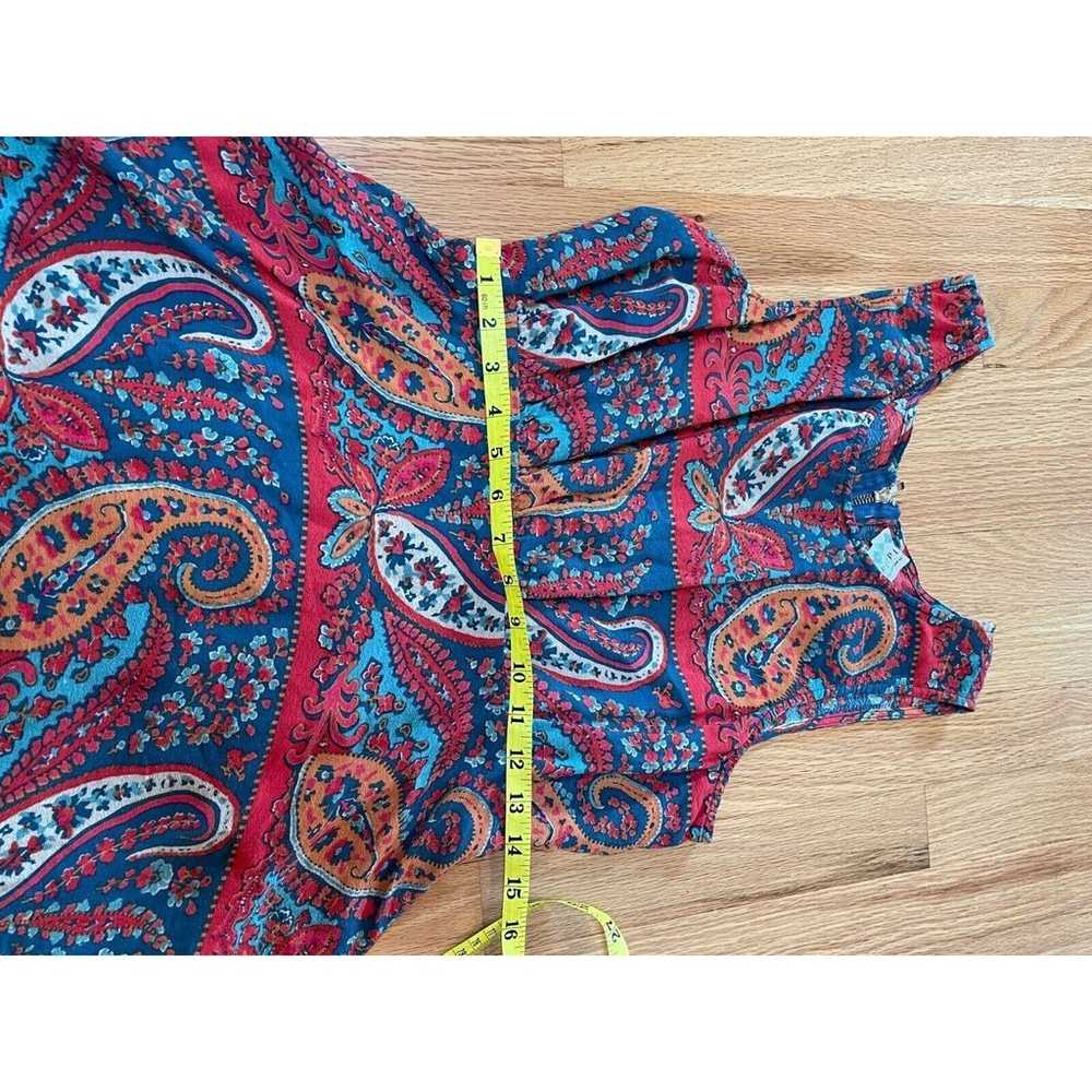 Free People Dancing Pretty Paisley Dress - Size 10 - image 4