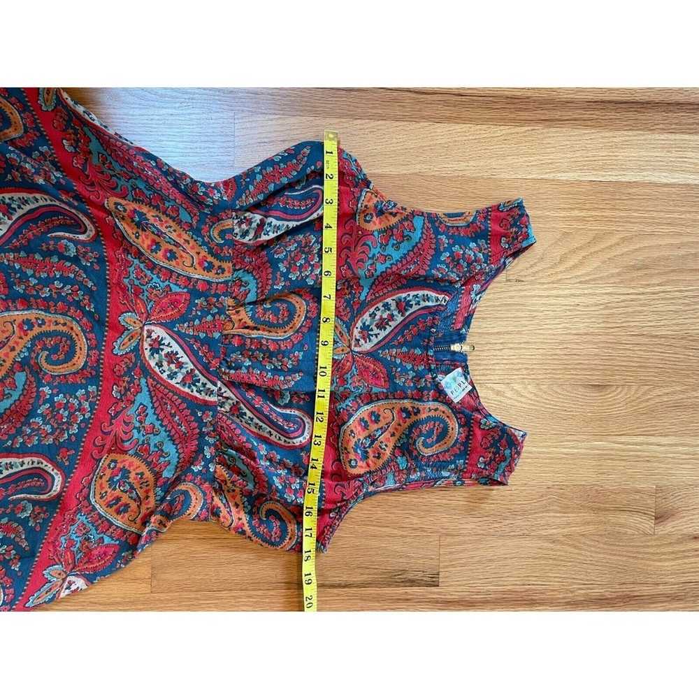 Free People Dancing Pretty Paisley Dress - Size 10 - image 5