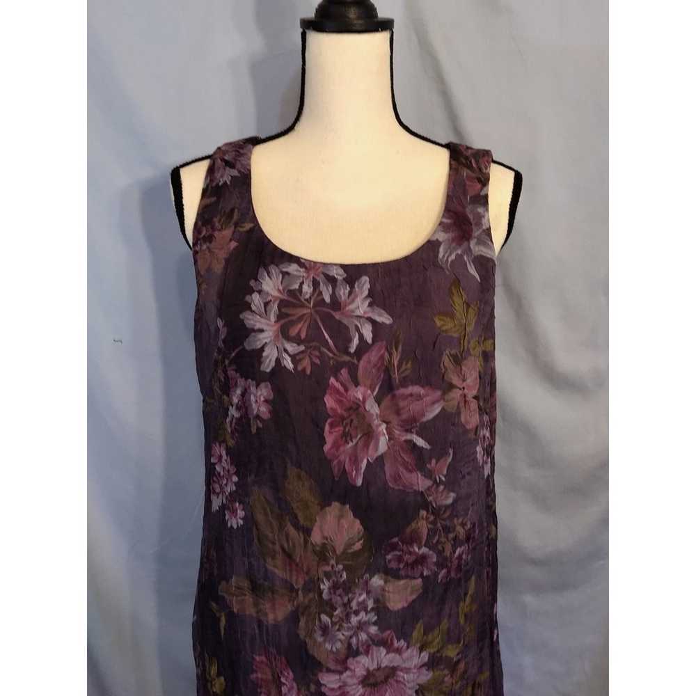 Jessica Howard Purple Floral Maxi Dress - image 2