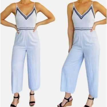 Japna Womens Striped Spaghetti Strap Jumpsuit Siz… - image 1