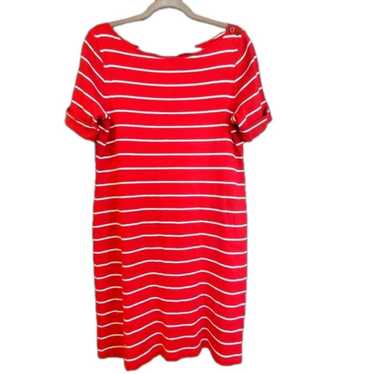 Lauren by Ralph Lauren Size L Red & White Striped 