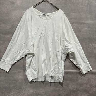 GLOBAL WORK White Blouse Long Sleeve Blouse Global