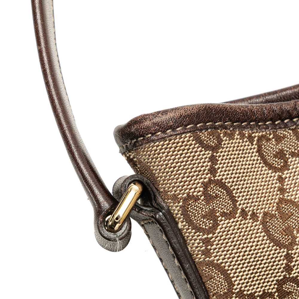 Brown Gucci GG Canvas New Britt Hobo - image 7