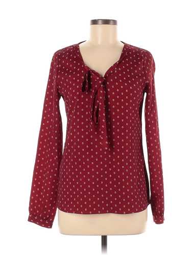 BCBG Paris Women Red Long Sleeve Blouse XS