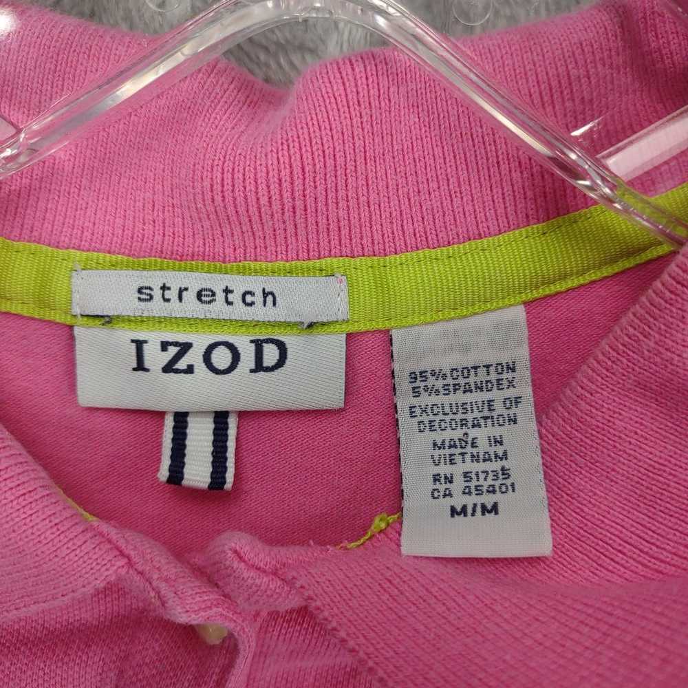 Vintage 90s IZOD Women's M Pink Yellow Stretch 5-… - image 2