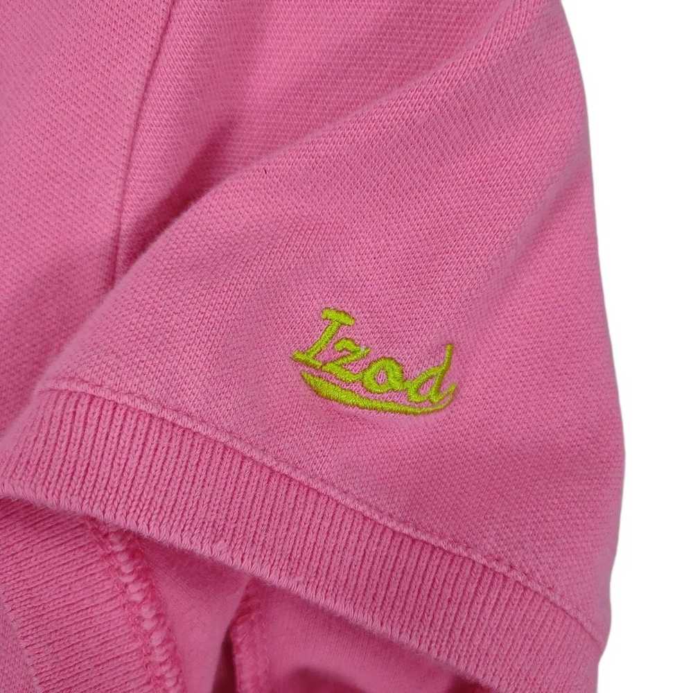 Vintage 90s IZOD Women's M Pink Yellow Stretch 5-… - image 3