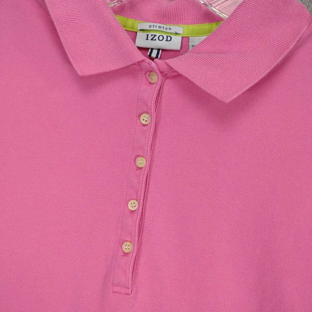 Vintage 90s IZOD Women's M Pink Yellow Stretch 5-… - image 4