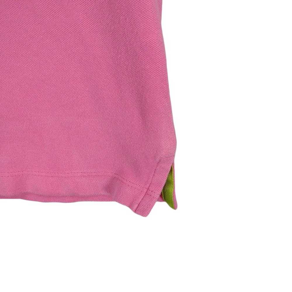 Vintage 90s IZOD Women's M Pink Yellow Stretch 5-… - image 5