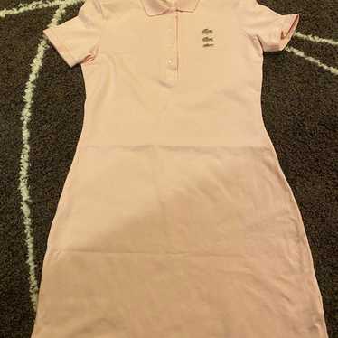 LACOSTE Pink Polo Shirt Dress Short Sleeve - image 1