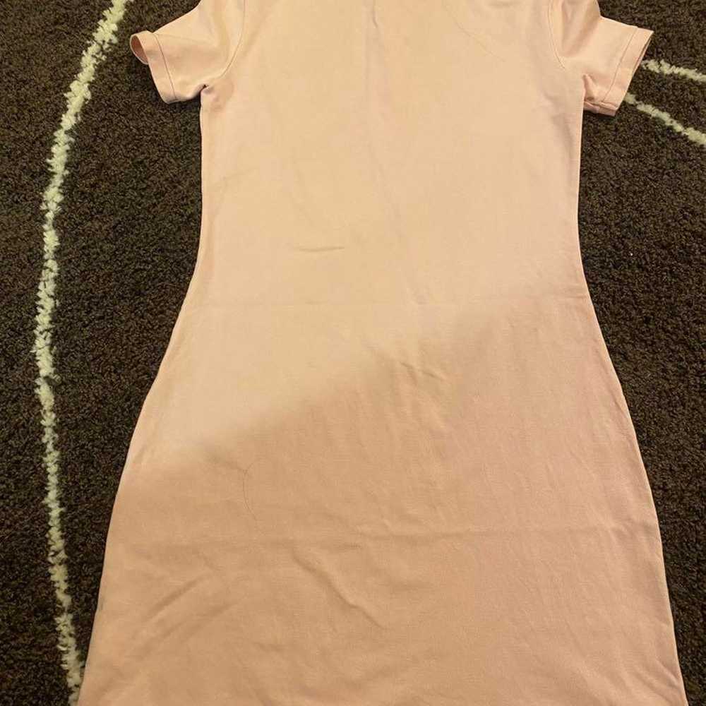 LACOSTE Pink Polo Shirt Dress Short Sleeve - image 2