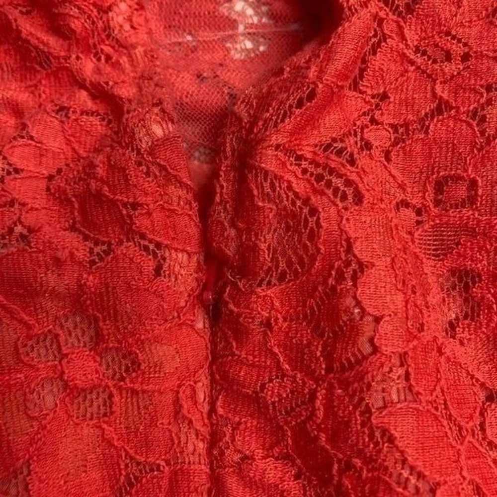 J.CREW Women’s Orange Lace Dress Size 6 Sleeveles… - image 12