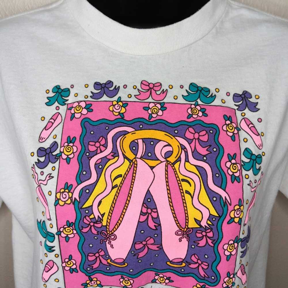 VTG 80s 90s Ballet Women’s Medium Large T-shirt S… - image 2