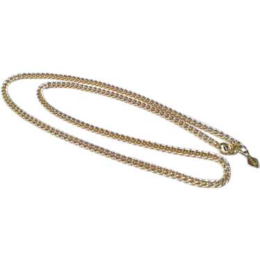 Vintage Signed Sarah Coverntry Gold Tone Chain - … - image 1