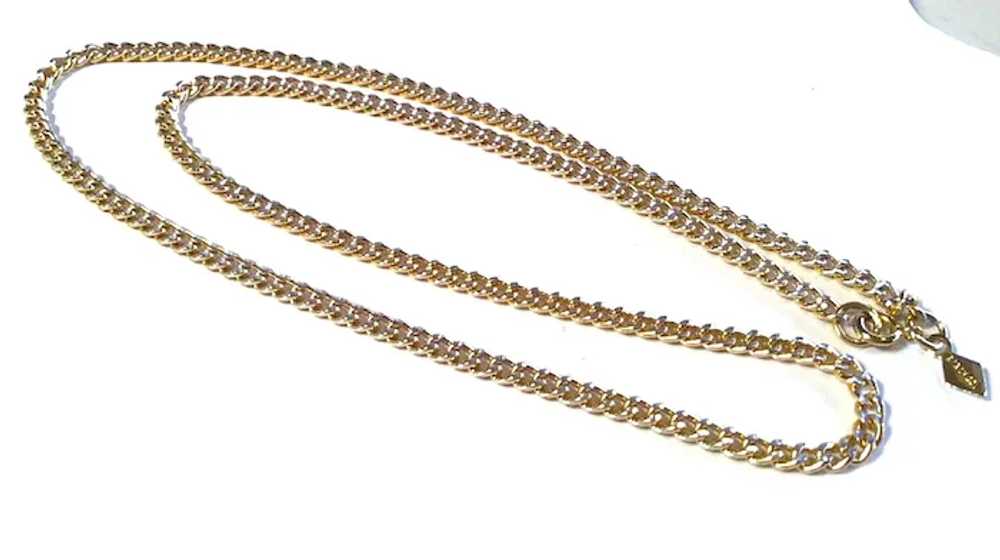 Vintage Signed Sarah Coverntry Gold Tone Chain - … - image 7