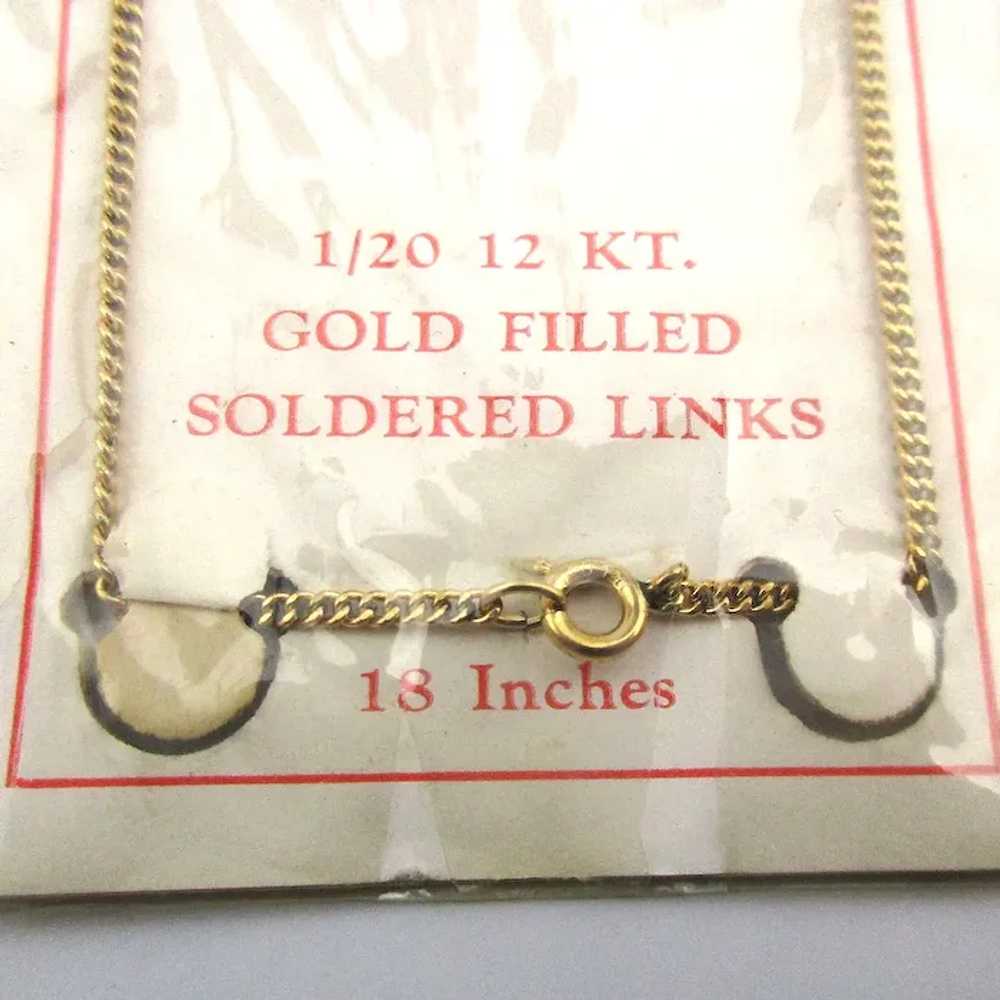 Vintage 1940s Gold-Filled 18" Chain Still in Wrap… - image 2