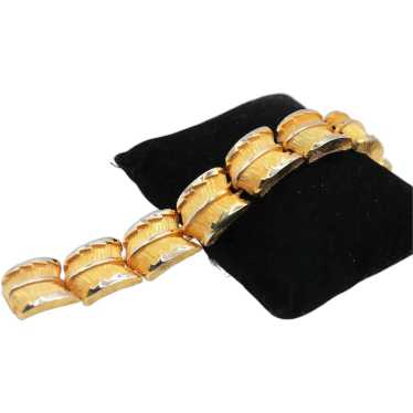 Vintage Hattie Carnegie Gold-Tone Bracelet – Chun… - image 1