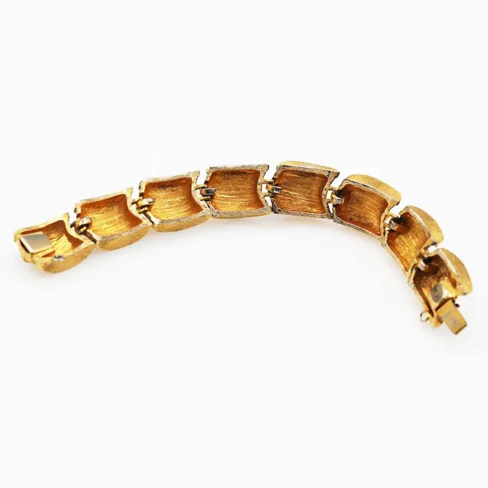 Vintage Hattie Carnegie Gold-Tone Bracelet – Chun… - image 5