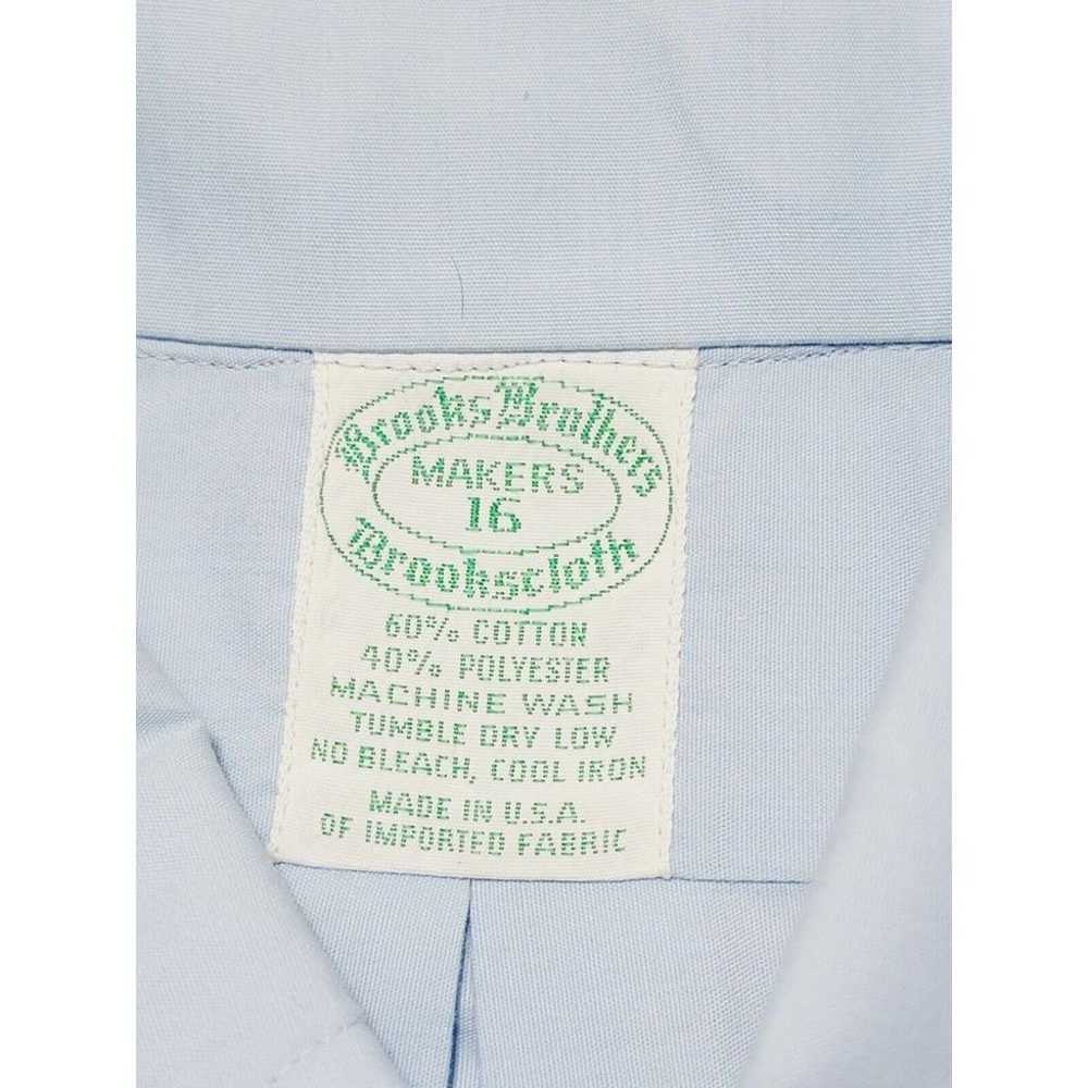 Vintage Brooks Brothers Shirt Mens Sz 16 Button U… - image 6