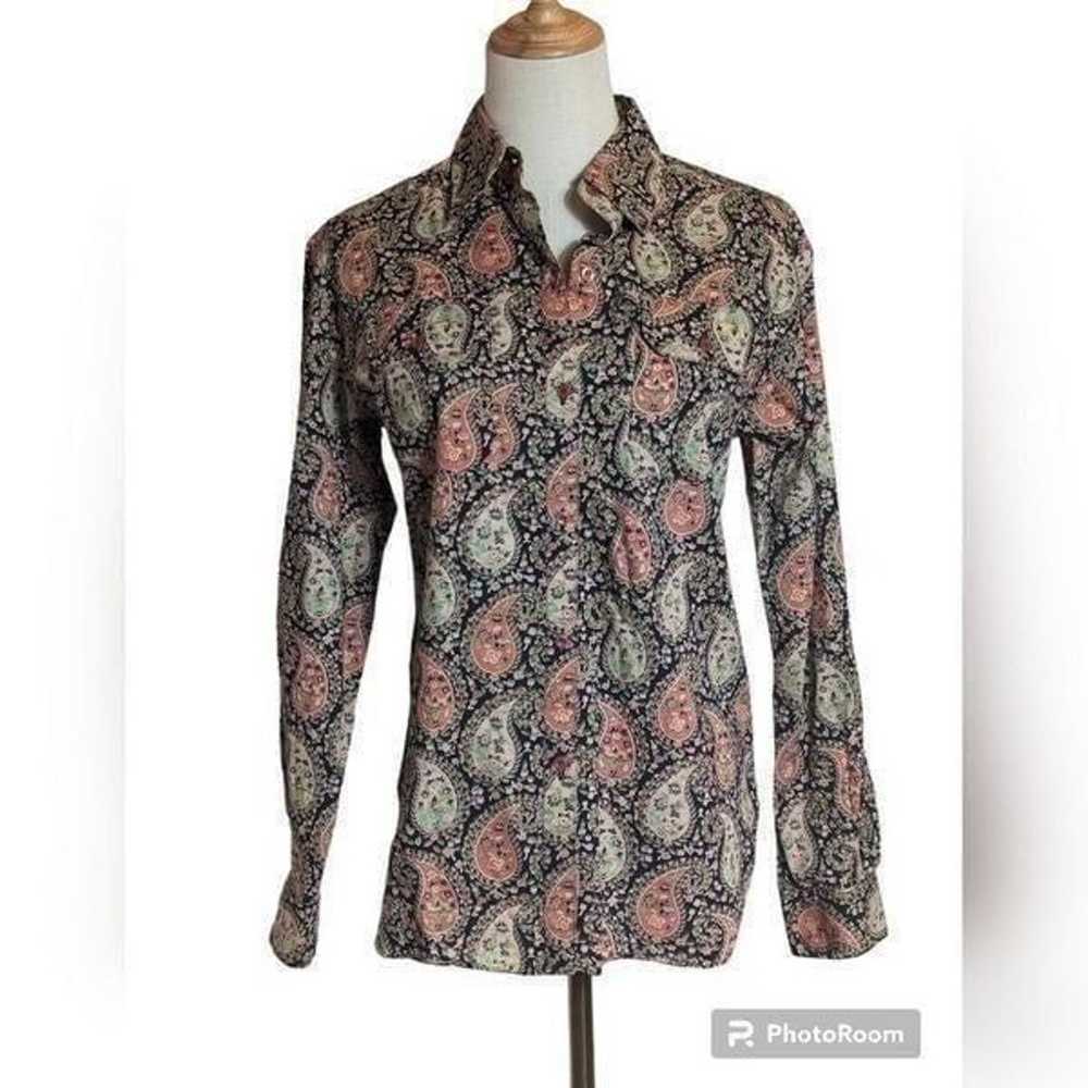 Ciao Sport Vintage Paisley Print Shirt - image 1