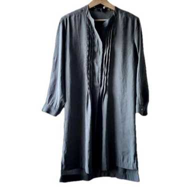 Madewell gray medium tunic dress with pleated hig… - image 1