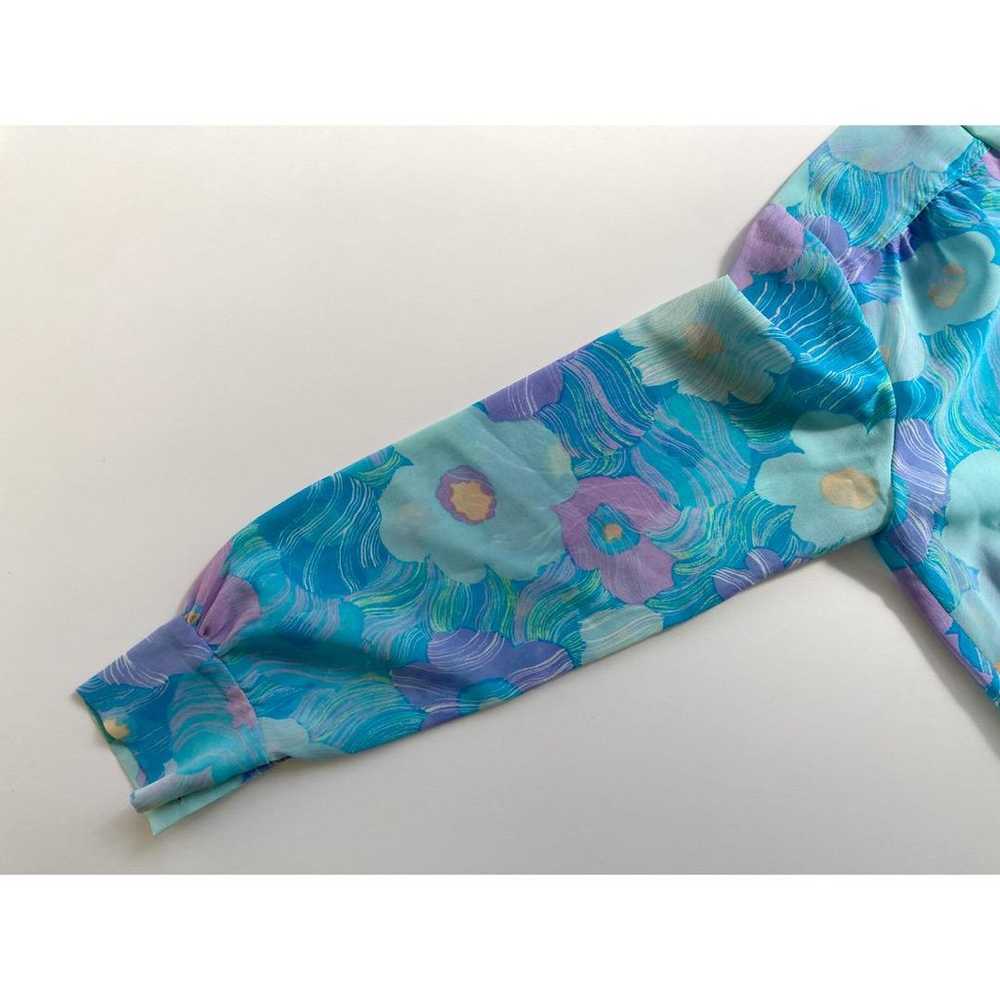 Used Beautiful Large Floral ♡ Vintage Bow Tie Blo… - image 6