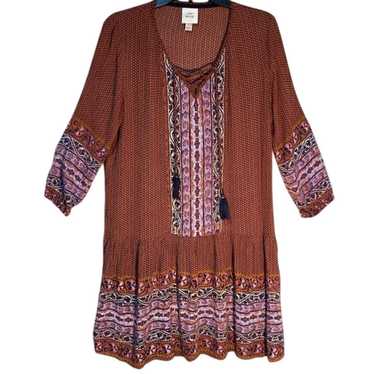 Knox Rose Boho Peasant Dress, Size XXL