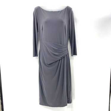 Lauren Ralph Lauren Slate Grey Ruched Body Hugging