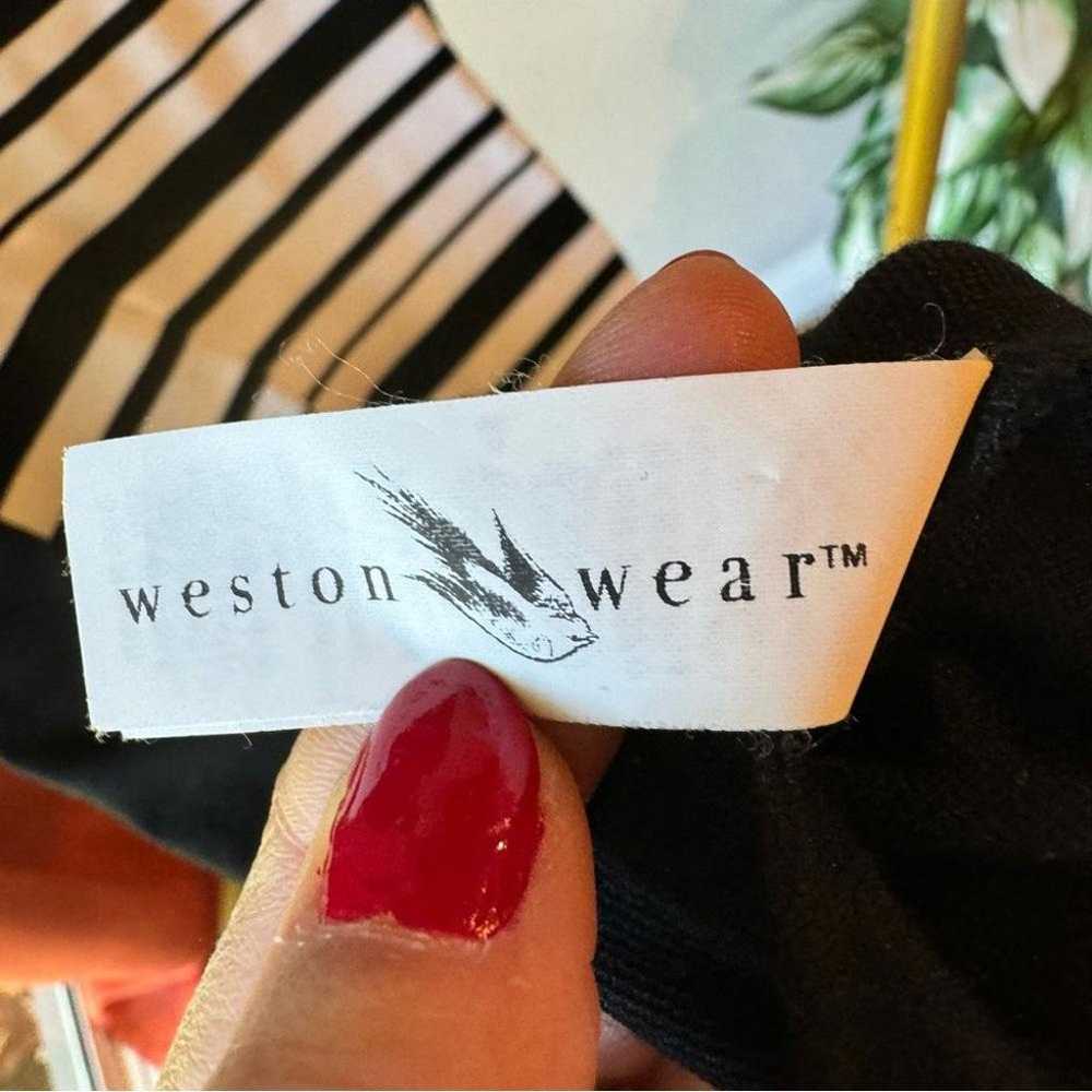 Anthropologie Weston Wear Black White Striped Pen… - image 5