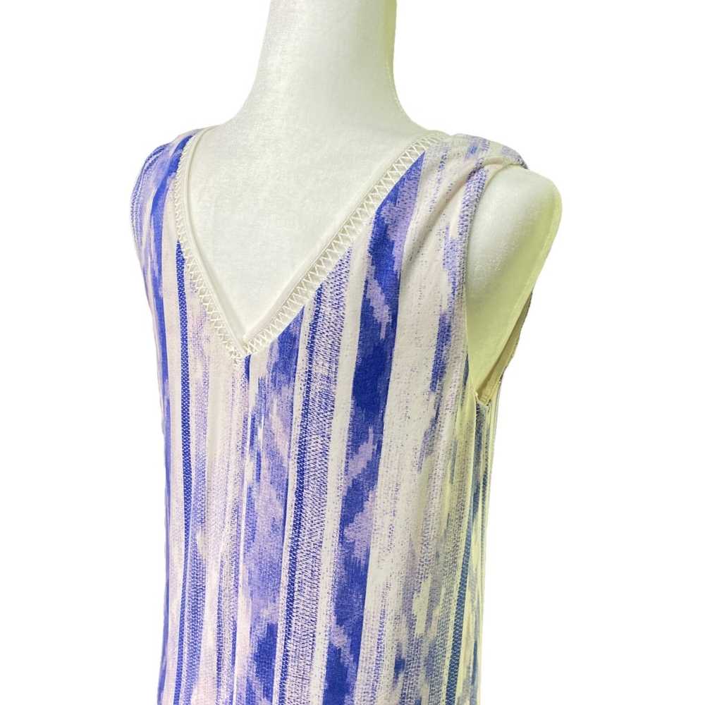 TART COLLECTIONS | sz L Women's Blue/White Ikat S… - image 4