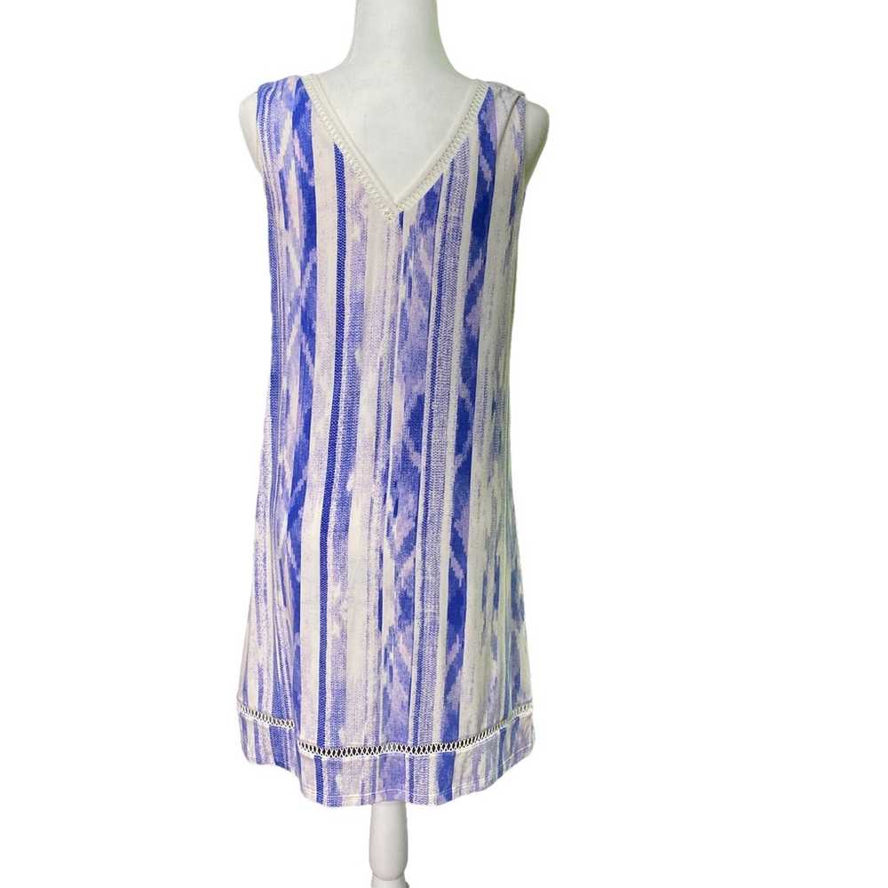 TART COLLECTIONS | sz L Women's Blue/White Ikat S… - image 5