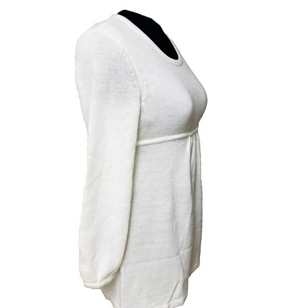 Baby Doll Tunic Sweater Dress Women's L Winter Wh… - image 2