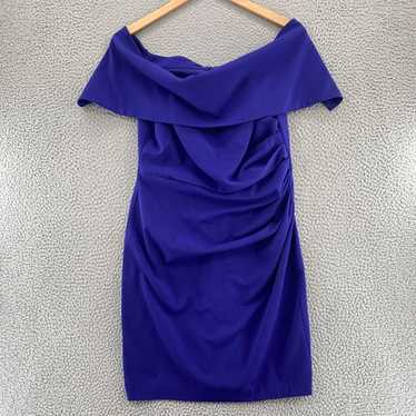 Vince Camuto Dress Womens 14 Blue Bodycon Portrai… - image 1